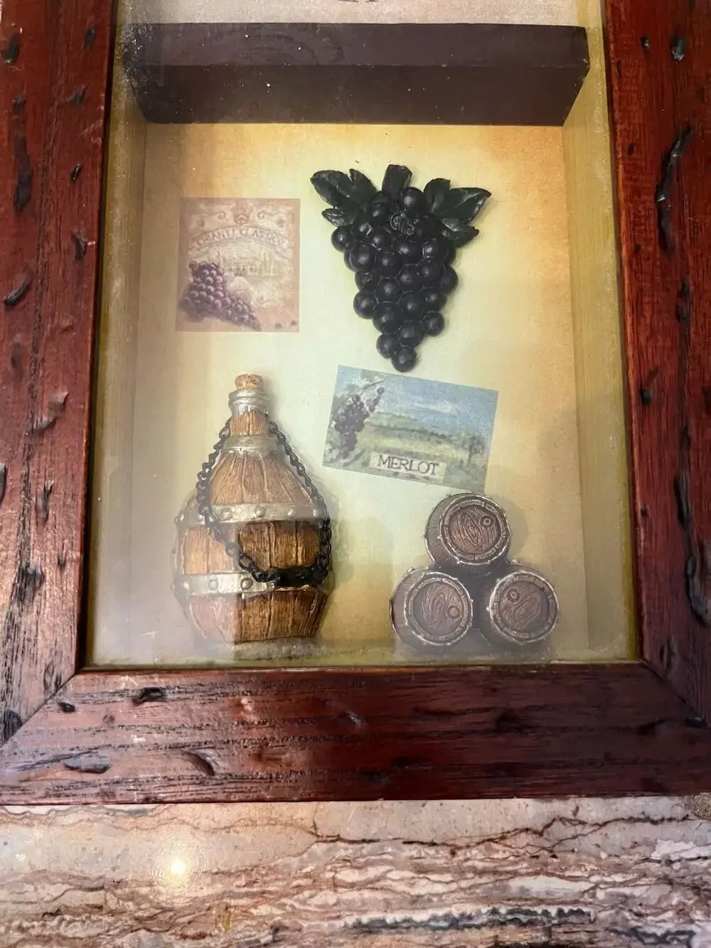 Edisbury Clark Works Co. Wine Themed Wall Clock